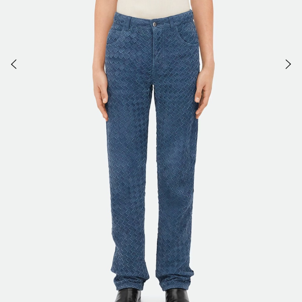 Bottega Veneta Suede/Leather pants